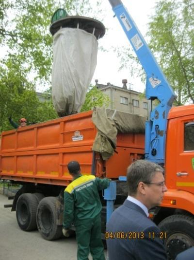 Заглубленный мешок под мусор в Барнауле